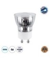 GloboStar® 76006 Σποτ LED GU10 MR11 4W 400lm 120° AC 220-240V με Λευκό Γαλακτερό Γυαλί Ψυχρό Λευκό 6000K - 2 Χρόνια Εγγύηση